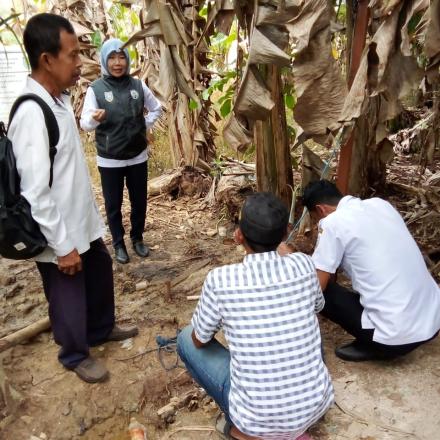 Monitoring Pengerjaan Sumur Bor di RT 04